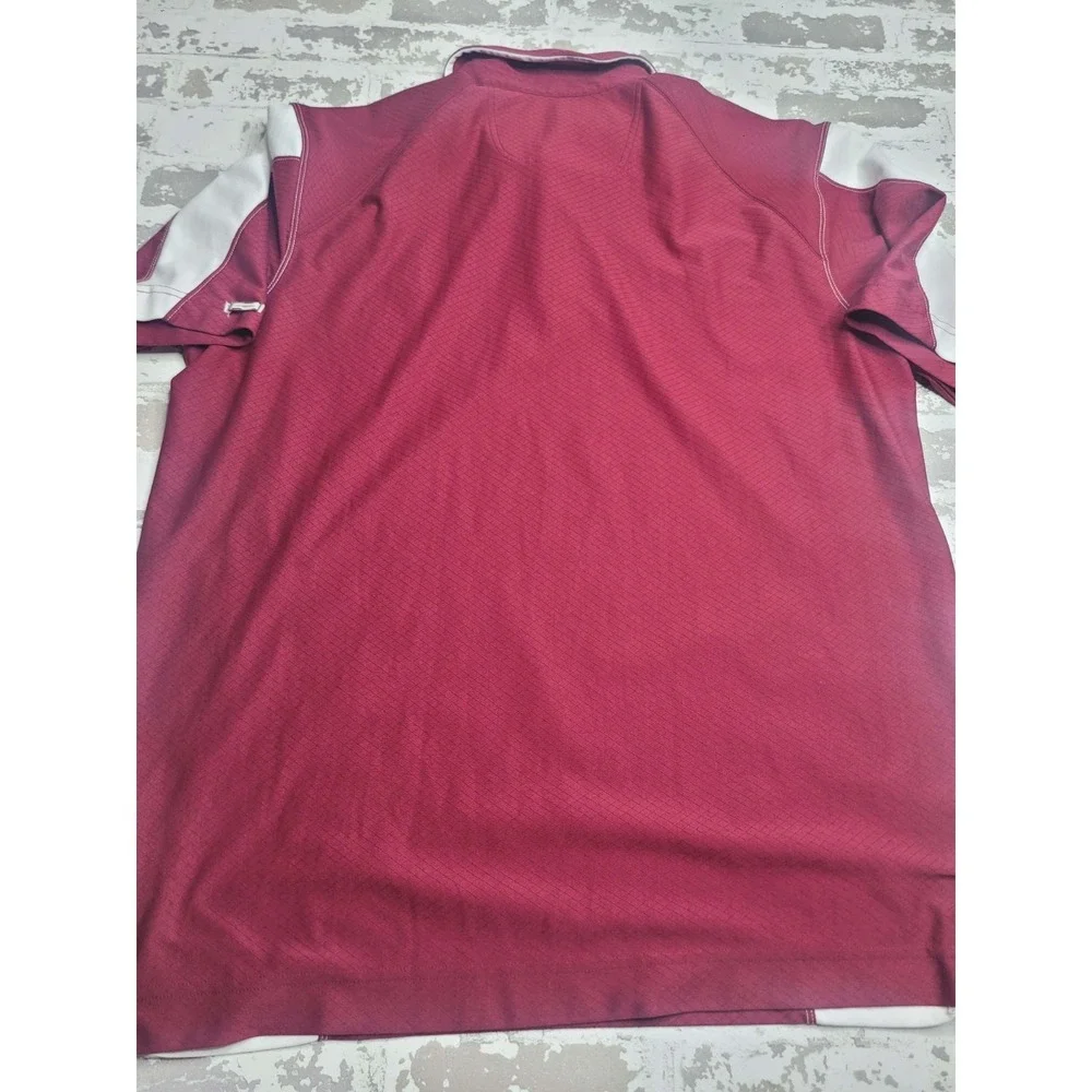 Nike Dri-Fit Oklahoma University‎ Sooners Short Sleeve Maroon Men's Polo Large